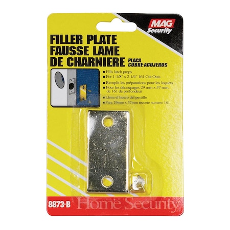 Prime-Line Prime-Line Brass Plated Gold Steel Door Filler Plate 1 pk U9497